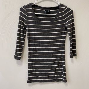 Grey striped shirt
